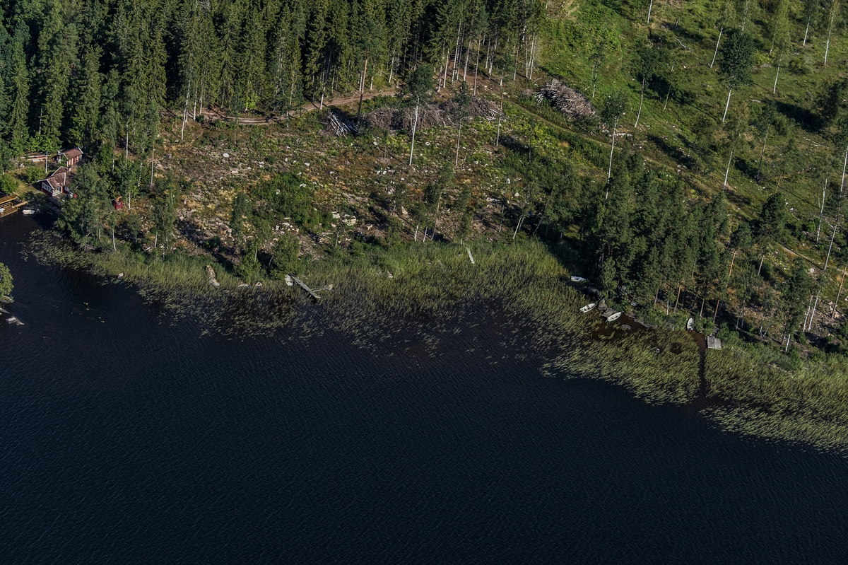 Flygfoto över Nye i Vetlanda kommun.