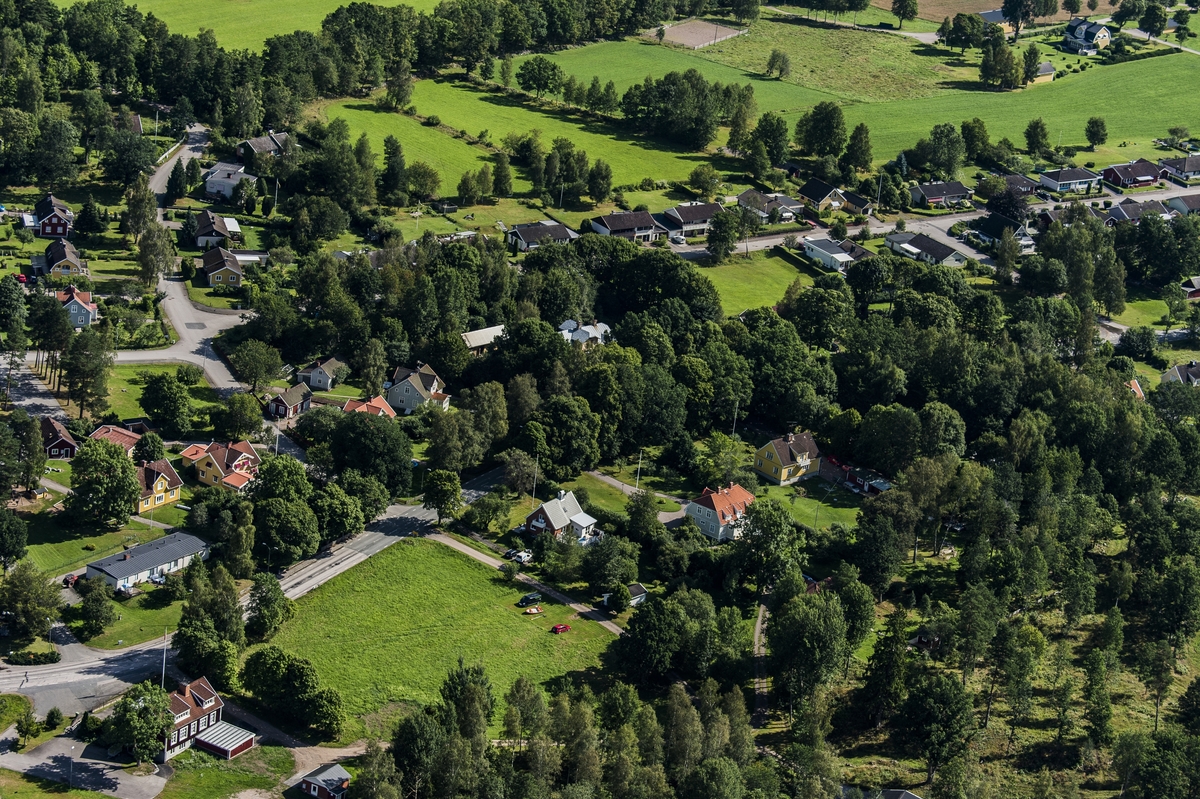 Flygfoto över Nye i Vetlanda kommun.