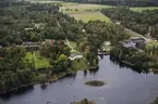 Flygfoto över Ohs herrgård i Värnamo kommun.