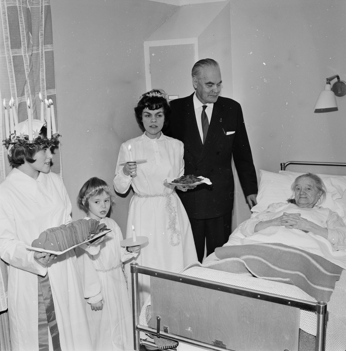 Lucia på Epidemiska sjukhuset, Uppsala 1961