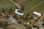Flygfoto över Skepperstads kyrka i Sävsjö kommun.