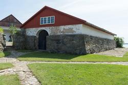 Miljö med byggnader i Karlskrona.