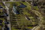 Flygfoto över Stockaryds kyrka i Sävsjö kommun.