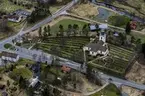 Flygfoto över Svenarums Kyrka i Vaggeryds kommun.