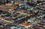 Flygfoto över Tranås.