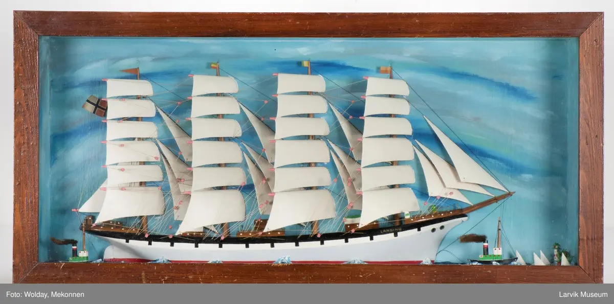 Seilskuten, fullriggeren LANCING