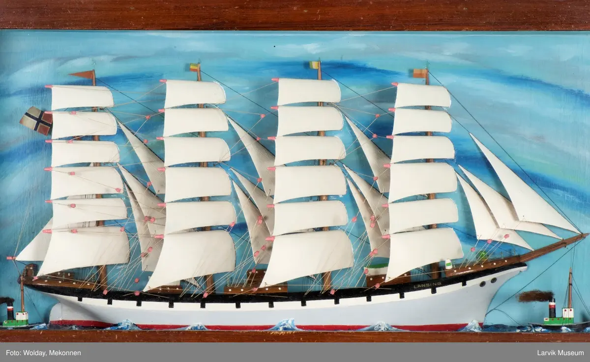 Seilskuten, fullriggeren LANCING