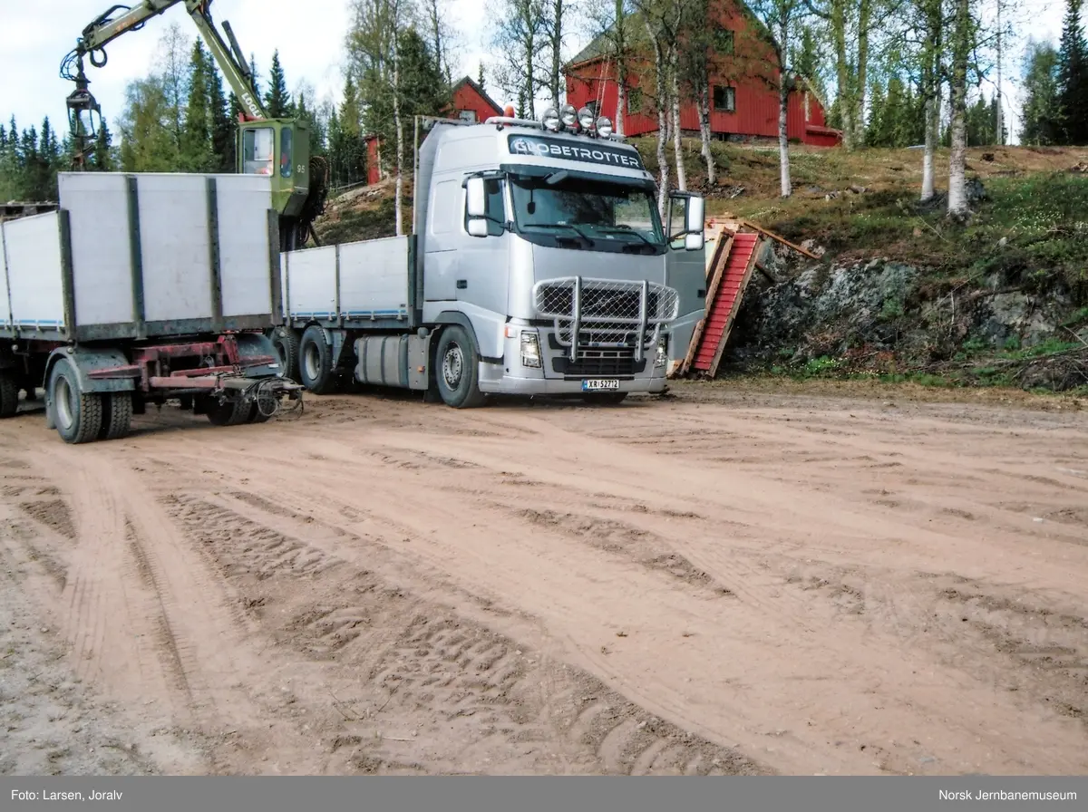 Riving av Smalåsen ekspedisjonsbygning for flytting til Norsk Jernbanemuseum