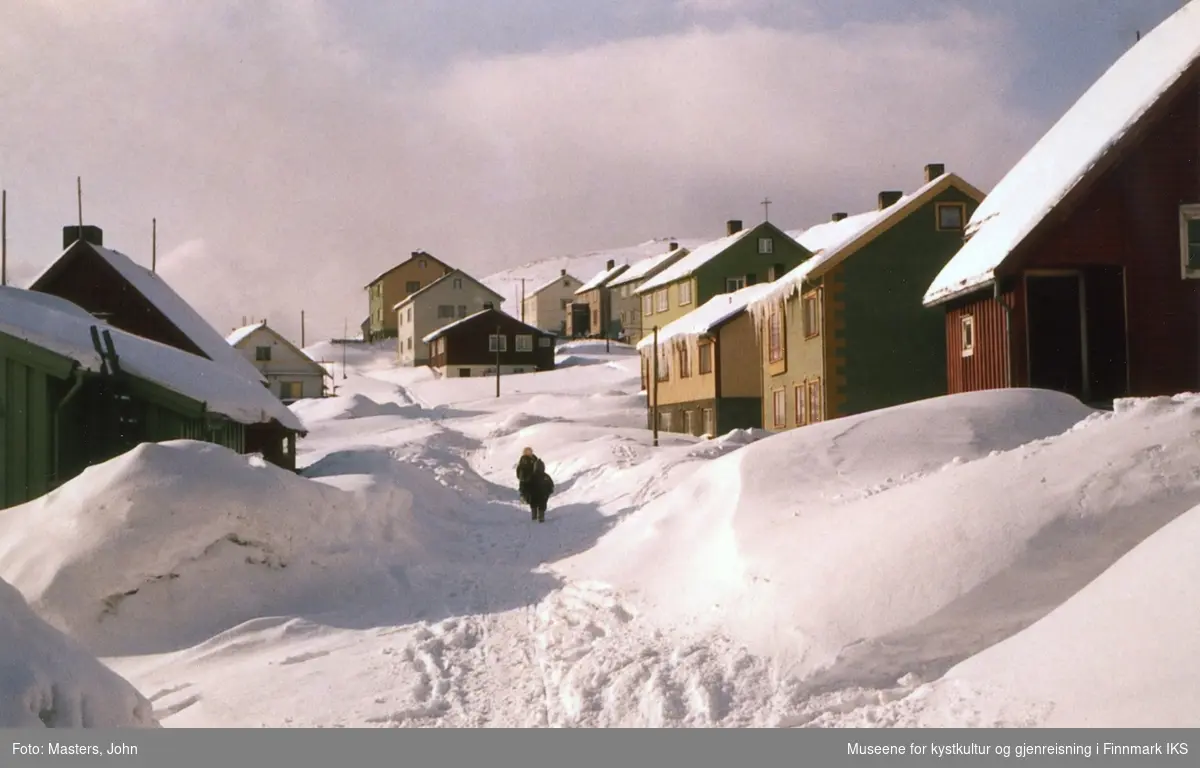 Honningsvåg. Vinter i Storbukt. 1962/63.