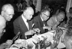 Sigurd Bograng längst till höger, Olov Olovsson längst till 