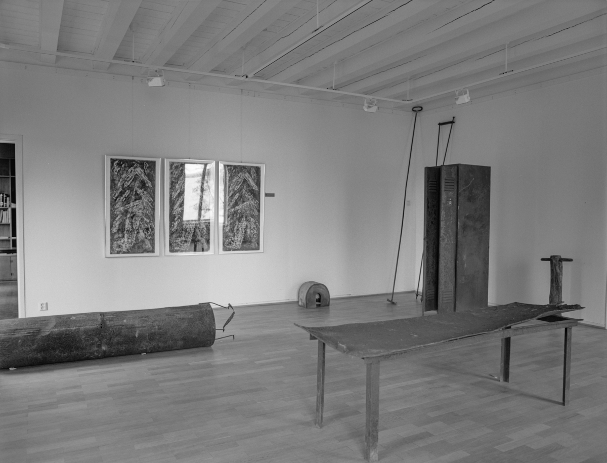 Hamar, Domkirkeodden, Storhamar gård, hovedbygningen, Hedmark Kunstnersenter, kunstutstilling, Pap-Art, Vi fant - Vi fant, gjenstander fra Klevfos Cellulosefabrikk stilles ut, ansvarlige kunstnere: Finn Aage Andersen, Wenche Kvalstad Eckhoff, Laila Hilsen Grønsund og Anne Kampmann, 