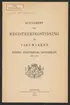 Supplement, Svenska järnstämplar 1909-1912.
Tryckt.
Ur Carl Sahlins bergshistoriska samling.