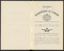 Svenska järnstämplar 1918.
Tryckt.
Ur Carl Sahlins bergshistoriska samling.