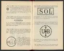 Svenska järnstämplar 1908-1929.
Tryckt.
Ur Carl Sahlins bergshistoriska samling.