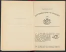 Svenska järnstämplar 1908-1929.
Tryckt.
Ur Carl Sahlins bergshistoriska samling.