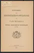 Supplement, Svenska järnstämplar 1909-1912.
Tryckt.
Ur Carl Sahlins bergshistoriska samling.