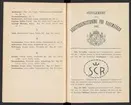 Svenska järnstämplar 1908-1929.
Tryckt.
Ur Carl Sahlins bergshistoriska samling.
