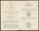 Svenska järnstämplar 1908-1929.
Tryckt.
Ur Carl Sahlins bergshistoriska samling.
