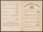 Registreringstidning för varumärken 1885. Serie A, Svenska järnstämplar.
Tryckt.
Ur Carl Sahlins bergshistoriska samling.