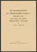 Stora Kopparbergets kronologi.

Ur Carl Sahlins bergshistoriska samling.