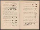 Registreringstidning för varumärken 1885. Serie A, Svenska järnstämplar.
Tryckt.
Ur Carl Sahlins bergshistoriska samling.