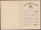 Registreringstidning för varumärken 1885. Serie A, Svenska järnstämplar.
Tryckt.
Ur Carl Sahlins bergshistoriska samling.