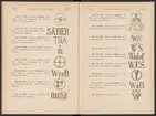 Registreringstidning för varumärken 1885. Serie A, Svenska järnstämplar.
Tryckt.
Ur Carl Sahlins bergshistoriska samling.