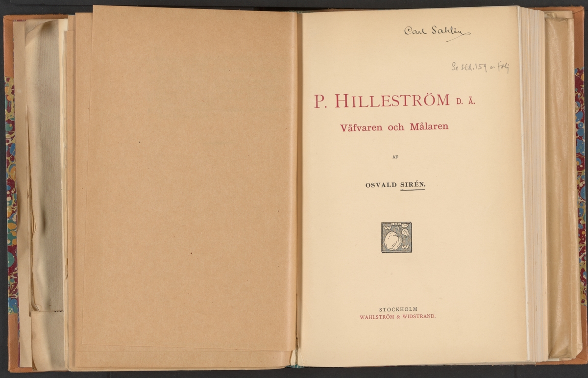 Stora Kopparbergs bergslag.
Biographica.
Ur Carl Sahlins bergshistoriska samling.