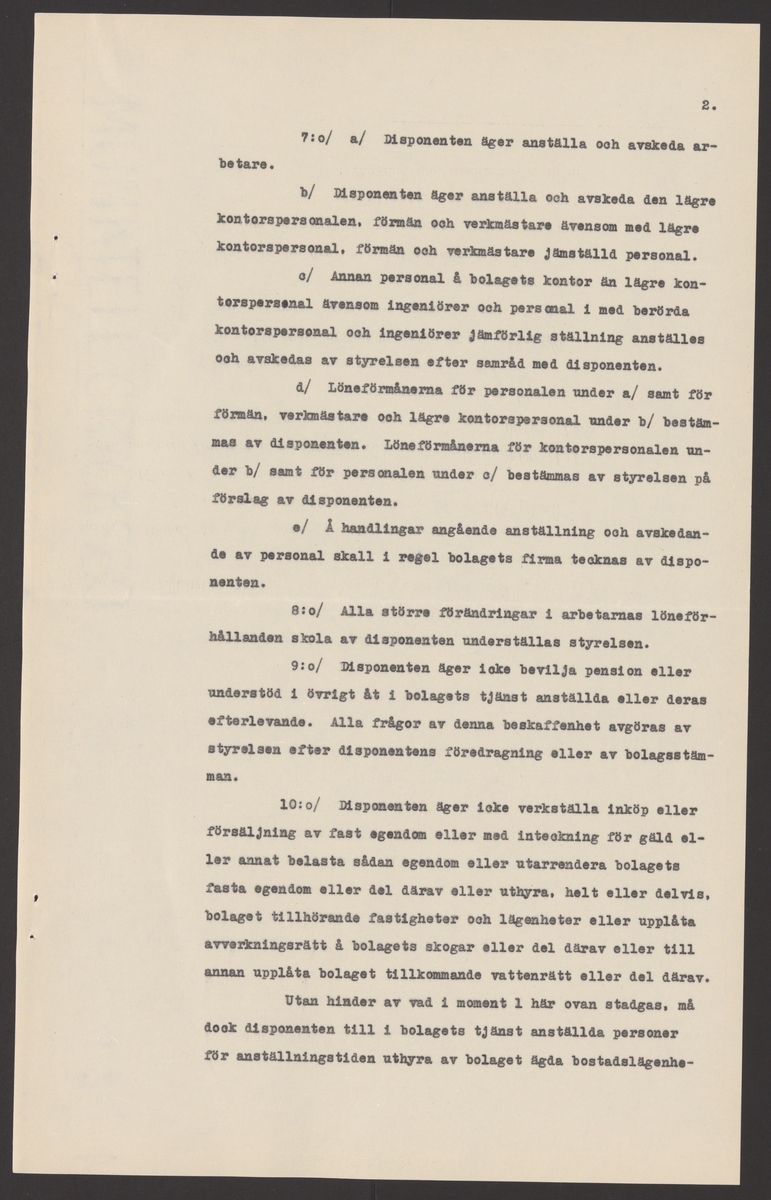 Gunnebo bruks kronologi.
Ur Carl Sahlins bergshistoriska samling.