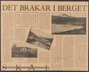 Kiirunavaara.
Kirunagruvans kronologi.
Ur Carl Sahlins bergshistoriska samling.