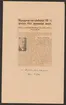 Husqvarna vapenfabriks kronologi.
Ur Carl Sahlins bergshistoriska samling.