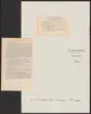 Uddeholmsverkens kronologi.
Uddeholms AB.
Ur Carl Sahlins bergshistoriska samling.