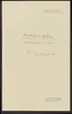 Uddeholmsverkens kronologi.
Uddeholms AB.
Ur Carl Sahlins bergshistoriska samling.