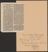 Uddeholmsverkens kronologi.
Uddeholms AB.
Ur Carl Sahlins bergshistoriska samling.