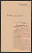 Fyndigheter.
Ämnesordnade handlingar av bergshistoriskt och bergstekniskt innehåll.
Ur Carl Sahlins bergshistoriska samling.