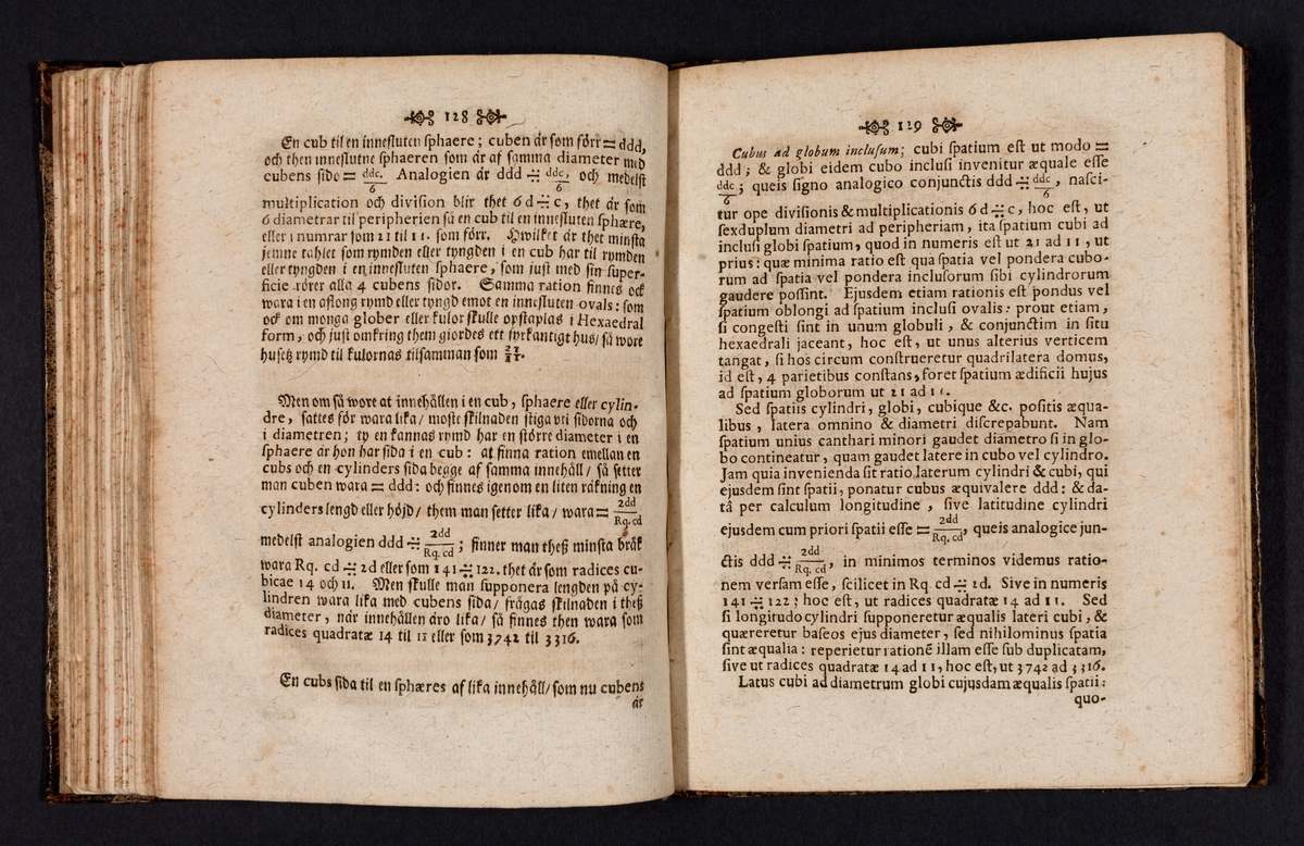 Daedalus Hyperboreus, eller några nya mathematiska och physicaliska försök.
Tidskrift, inbunden. Tryckt i Uppsala 1716-1717.
Av Emanuel Swedenborg.