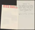 Uddeholmsverkens kronologi.
Uddeholms AB.
Ur Carl Sahlins bergshistoriska samling.
