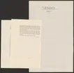 Uddeholmsverkens kronologi.
Uddeholms AB.
Ur Carl Sahlins bergshistoriska samling.