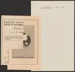 Uddeholmsverkens kronologi.
Uddeholms AB.
Ur Carl Sahlins bergshistoriska samling.