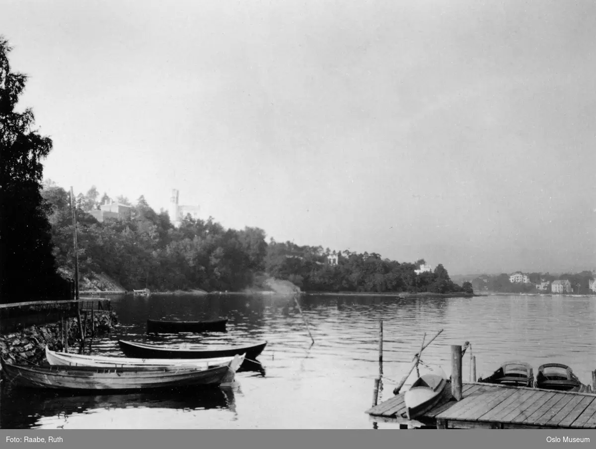 fjord, brygge, småbåthavn, robåter, Oscarshall