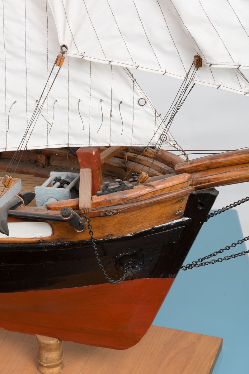 Modell av galeasen "Nordkapp".