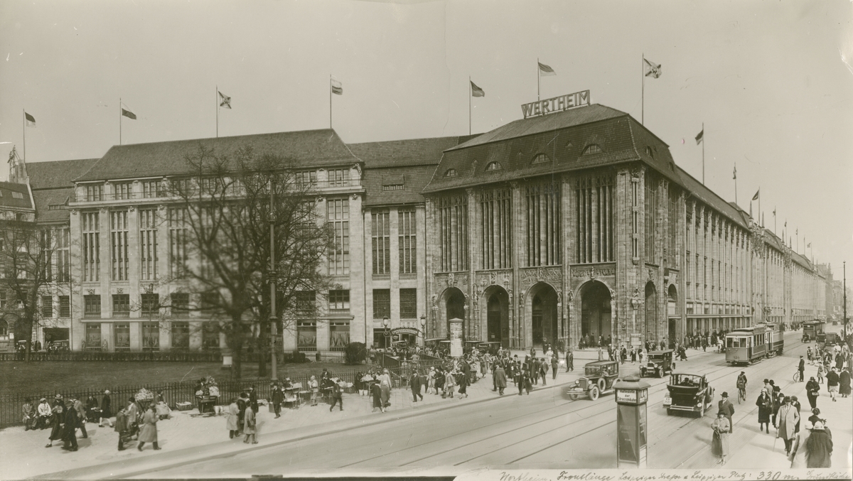 Berlin. Varuhuset Wertheim på Leipziger Strasse.