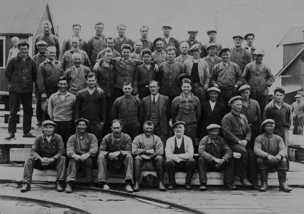 Arbeidsstokken på Nesbruket  i 1936