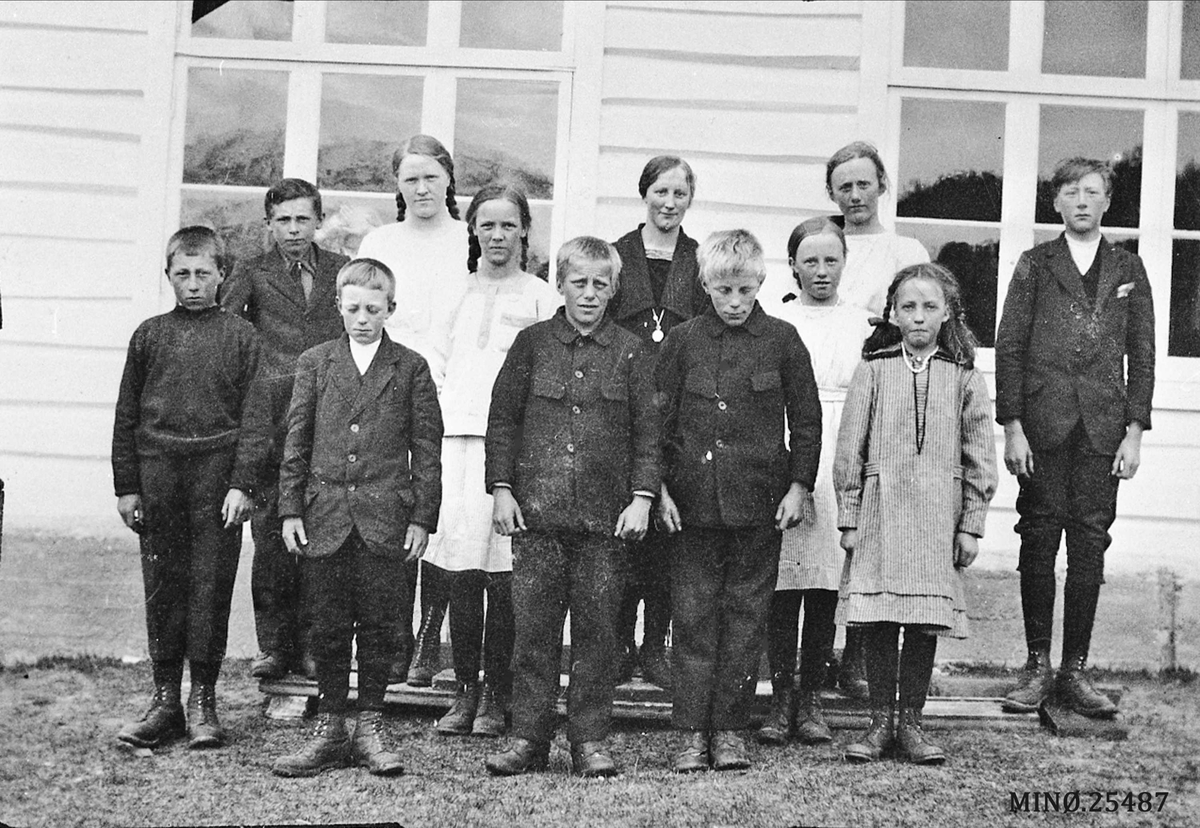 Eriksrud skole. 1922. Se MINØ. 25487