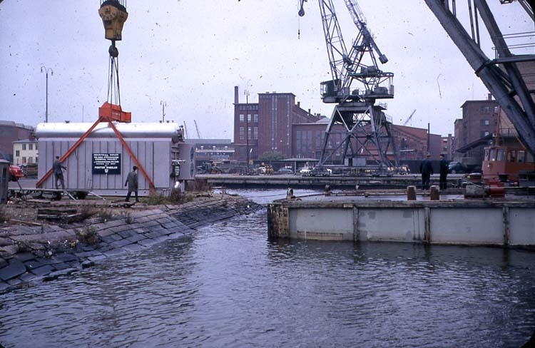 1962. Ångpanna (Forster wheeler), till Lindholmen Göteborg.