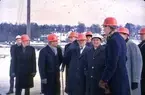 1963. Vatteninspektion vid reningsanläggning.