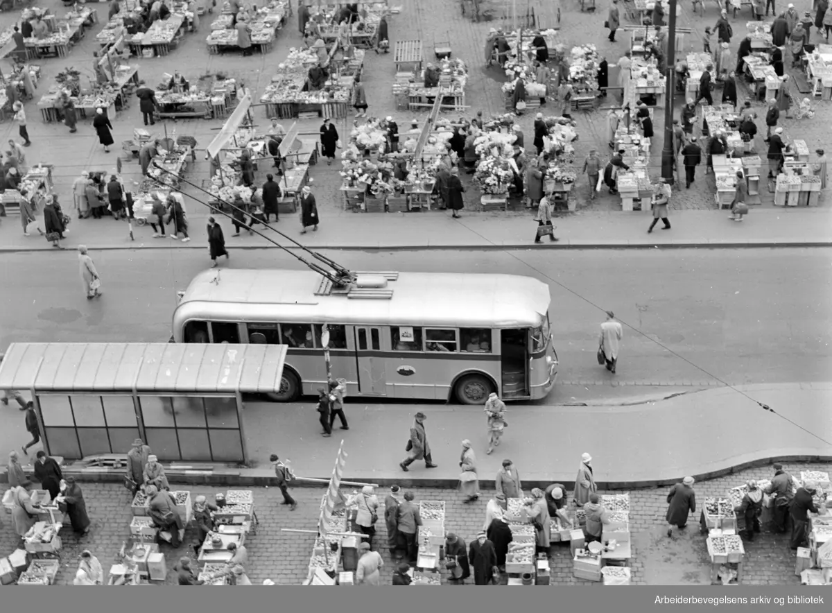 Youngstorget. Oktober 1960