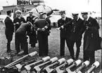 F6 Karlsborg 1946. Raketer-engelsk typ. Albumet är en del av en donation från Karl-Axel Hansson, Karlsborg. Förteckning över hela donationen finns i albumet samt som Word-dokument.