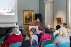 Vänersborgs museum, museets dag 2018.  Kerstin Ljungqvist från Dals Rostocks Örtagård föreläser om växter i medicin- och kulturhistoria