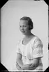 Ella Löfling, Östhammar, Uppland 1922